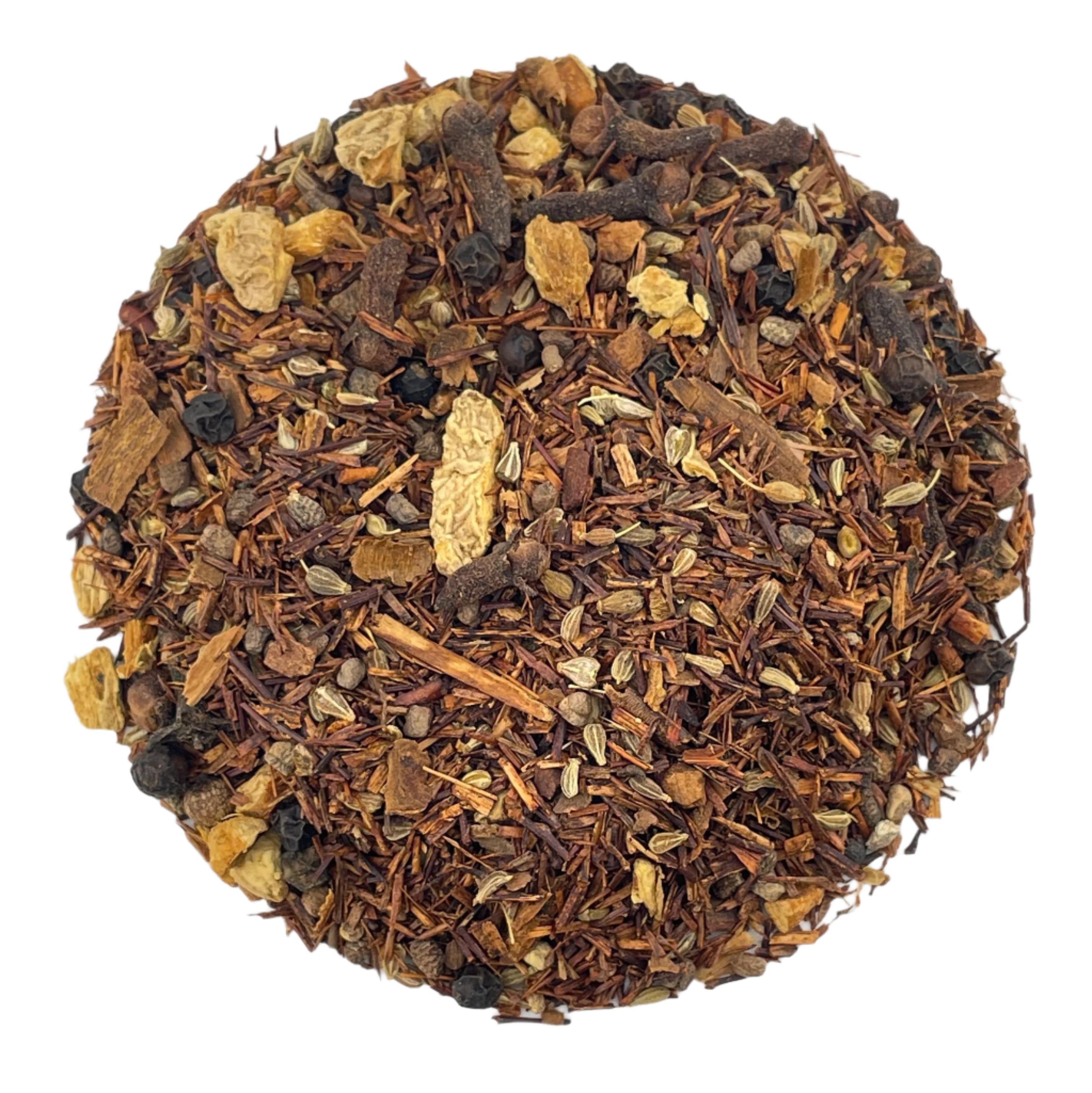 Rooibos tea leaves and spices 